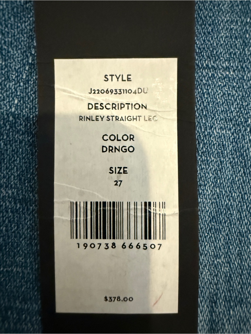 Veronica Beard Rinley Straight Leg Jeans Size 27